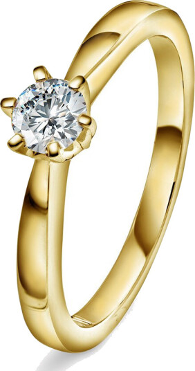 Olivia by Gullfunn, Diamantring i 585 gult gull 0,25 ct