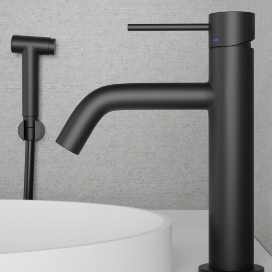 Inr Iconic Nordic Rooms Voyage Mid Servantbatteri Med Handdusj Svart Matt