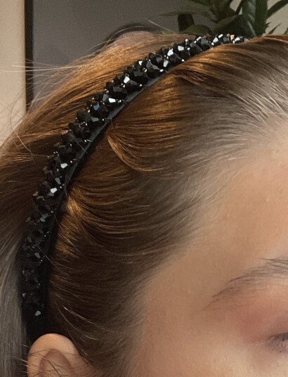 Pipol"s Bazaar Strass Diadema - Black - ONE SIZE