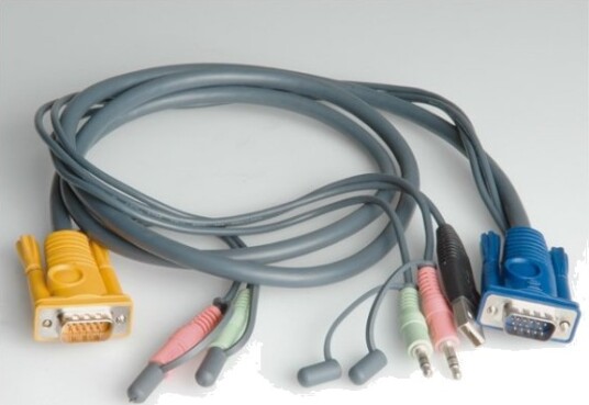 Roline Kvm-Cable Vga + Usb + Audio 3 M Grå Vga + Usb + 2X Audio Vga + 2X Audio Roline Kvm-Cable Vga + Usb + Audio 3 M Grå Vga + Usb + 2X Audio Vga + 2X Audio