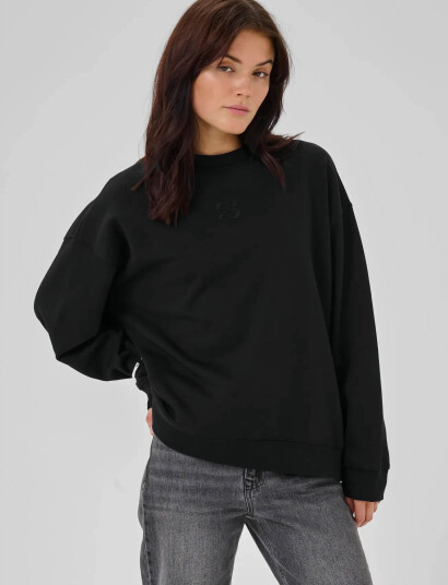 My Essential Wardrobe Diegomw Logo Emb. Sweat - Black - XL My Essential Wardrobe Diegomw Logo Emb. Sweat - Black - XL