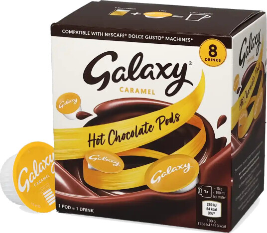 Galaxy | Karamellsjokolade 8 kapsler til Dolce Gusto
