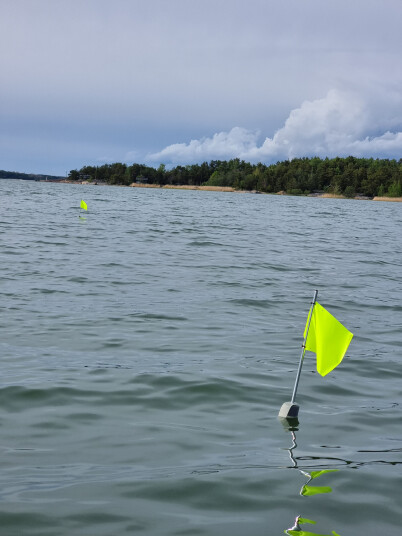 Apaja Flaggbøye 100cm 2pk For garn og teiner Apaja Flaggbøye 100cm 2pk For garn og teiner