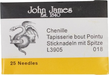 John James John James Stramajnåler Med Spiss Str 18 25 Stk