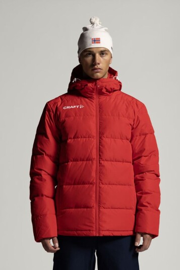 Craft Evolve rød dunjakke til herre Norway Collection XS