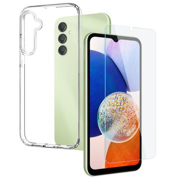 Samsung Galaxy A14 Northjo 2-i-1 Beskyttelsessett Klar