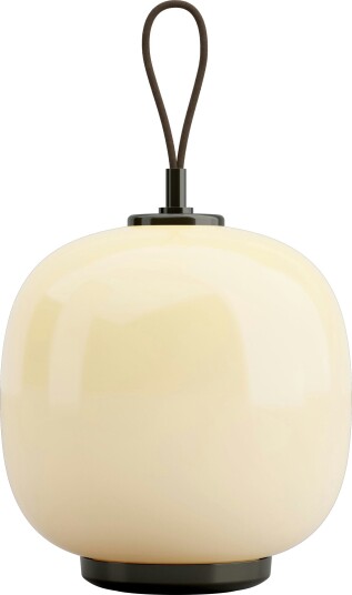 Louis Poulsen VL 45 Radiohus Portable Lampe - Messing / blank blekgult glass