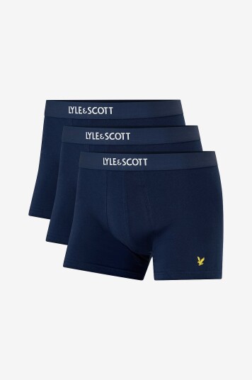 Lyle & Scott Boksershorts Devon Trunk 3 pakning Blå