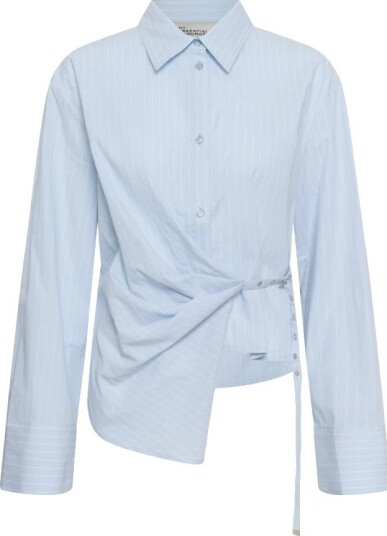 My Essential Wardrobe Mwbella Belt Shirt   Blue   40