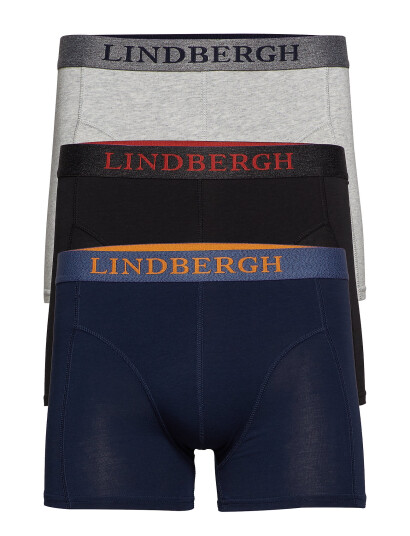 Lindbergh Bamboo Boxers 3 Pack - Blue - M