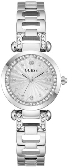 Guess Dameklokke GW0869L3 Ginger Sølvfarget/Stål Ø30 mm