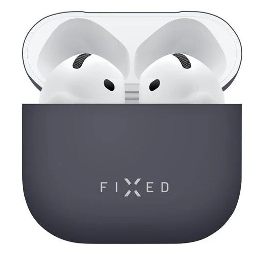 FIXED Silky Silicone case for Apple AirPods 4/4 ANC Blue