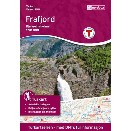 Nordeca Frafjord-bjerkreimsheiane Turkart 1:25 000 Nordeca Frafjord-bjerkreimsheiane Turkart 1:25 000