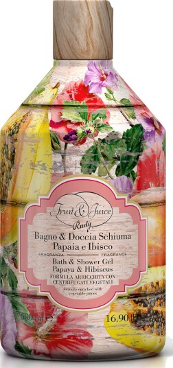 Rudy Profumi Fruit & Juice Bath & Shower Cream - 6 dufter, Papaya & Hibiscus