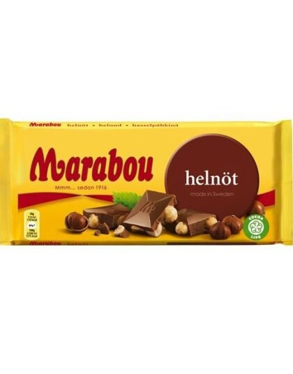 Marabou Helnøtt Sjokoladeplate 200 gram Marabou Helnøtt Sjokoladeplate 200 gram