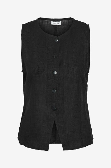 Noisy May Curve Vest nmLeilani S/L Wvn Curve F Svart