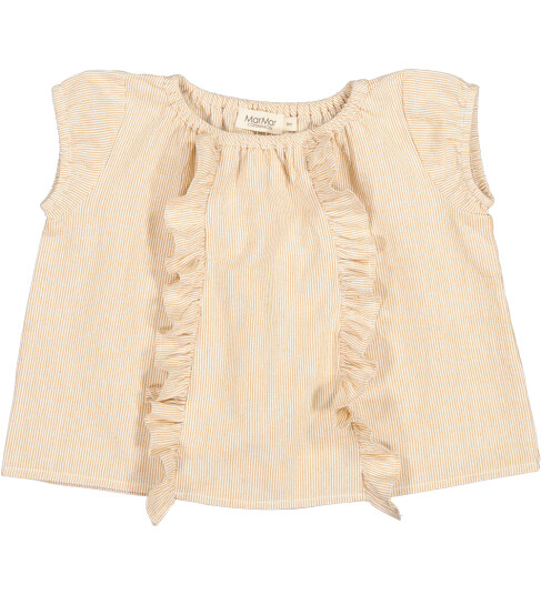 MarMar Topp Twilla Dijon Stripe MarMar 1 år 80 Singlet Brun Hvit