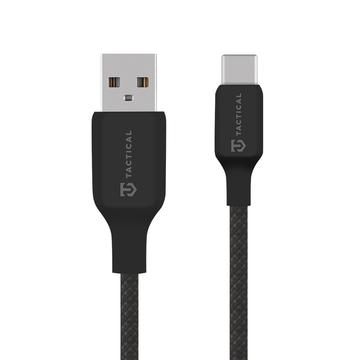 Tactical Stitch Thread USB A/USB C kabel   0.3m 15W   svart