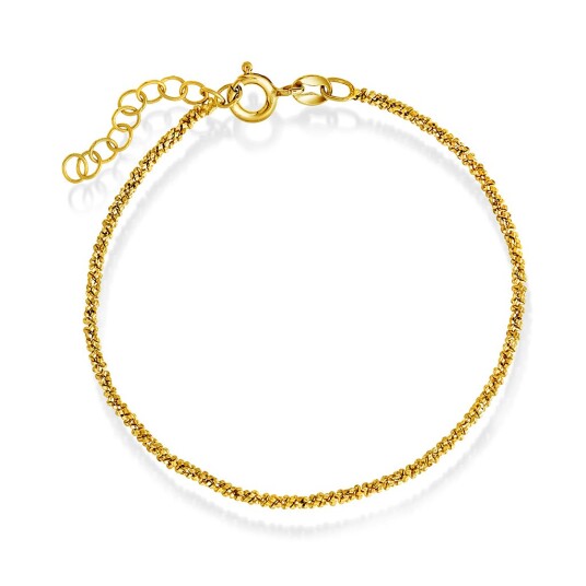 Pan Jewelry, Armbånd i forgylt 925 sølv 19 cm Pan Jewelry, Armbånd i forgylt 925 sølv 19 cm