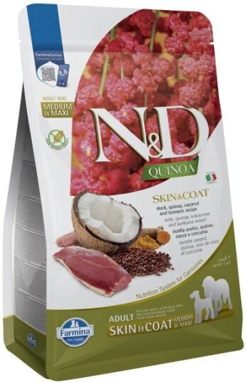 Farmina N&D Dog Quinoa Skin & Coat Duck & Coconut M/L (2.5 kg)