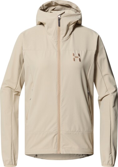 Haglöfs Women's Rosson Softshell Hood Chalk Beige XL