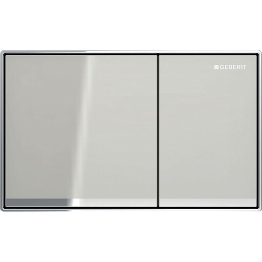 Geberit Omega60 Betjeningsplate Sandgrå/Speilet/Krom Geberit Omega60 Betjeningsplate Sandgrå/Speilet/Krom