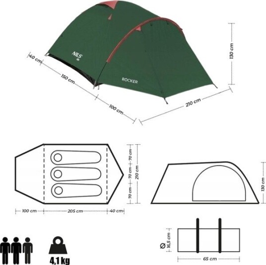 Nils Extreme telt til camping Nc6013
