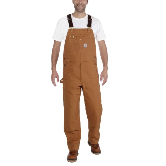 Carhartt Bib Suspender Pants Men"s Carhartt® Brown W42/L30