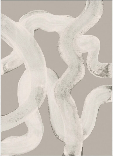 Poster & Frame Abstract Brush Strokes 65Y   Multi/patterned   30X40CM