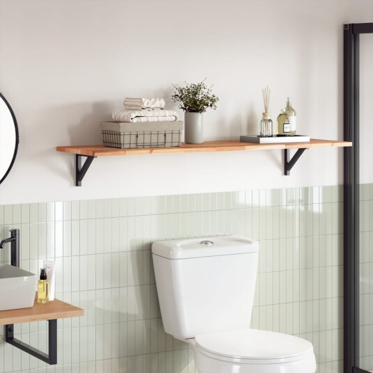 Bordplate rektangulær 140x40x2 cm heltre akasie