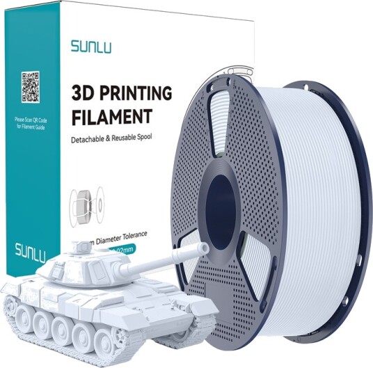 Sunlu Pla High-Speed Filament 1.75 Mm 1 Kg (Hvit) Sunlu Pla High-Speed Filament 1.75 Mm 1 Kg (Hvit)