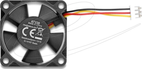 Delock Kabinettvifte Axial 35mm Svart