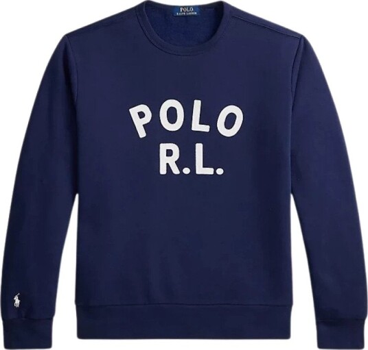 Polo Ralph Lauren Seasonal Fleece Knt Sweatshirt   Navy   M