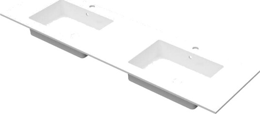 Linn Bad Corian Topplate med Eir Servant B60 160xH1,2xd46cm Hvit Matt / 160cm Dobbel Linn Bad Corian Topplate med Eir Servant B60 160xH1,2xd46cm Hvit Matt / 160cm Dobbel