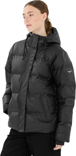Weather Report Audrey PU Puffer Vinterjakke Dame Svart 44 Weather Report Audrey PU Puffer Vinterjakke Dame Svart 44