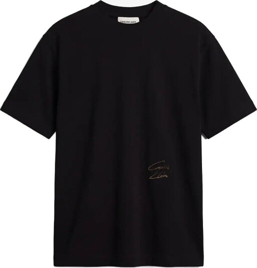 Calvin Klein Jeans Ss Rlx 300Gsm Script Graphic Tee BLACK XXL