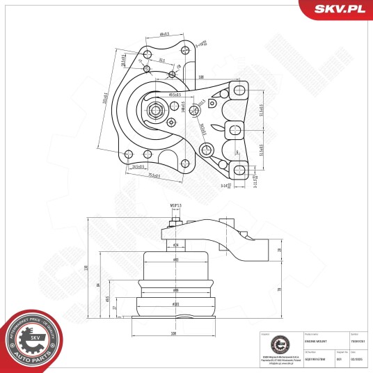 ESEN SKV 75SKV251 Motorfeste
