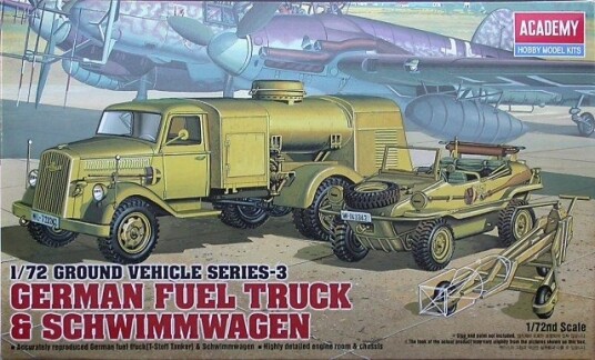 Academy WWII Tysk Drivstoffbil Byggesett 1:72