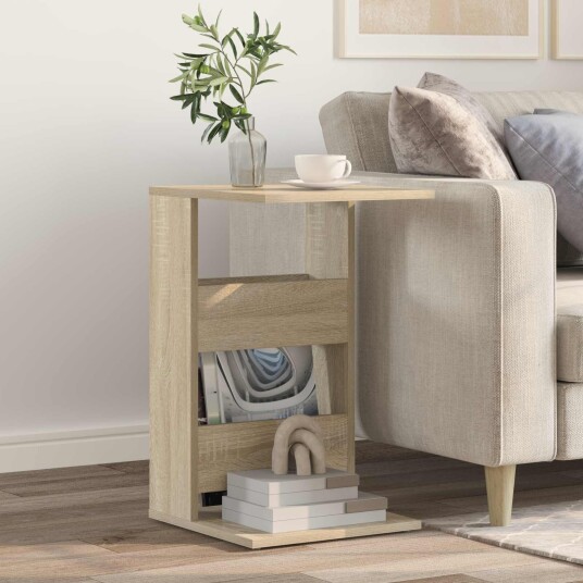 vidaXL Sidetabell Sonoma eik 40 x 35 x 60,5 cm Konstruert tre