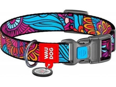 Nylonkrage Med Qr-Kode For Waudog "Summer", Størrelse M