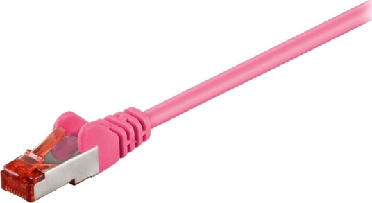 Goobay Rj 45 Cat 6 Sftp Pimf Magenta 1.5 M