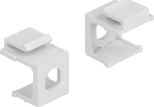 Delock Modulinnlegg Tomt Hvit 1 Port En Pakke 4