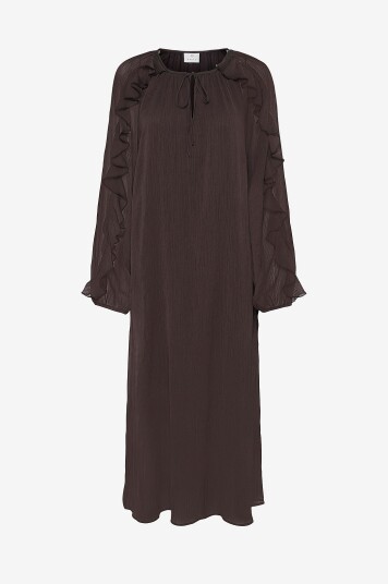 KAFFE   Kjole kaMila Chiffon Dress   Brun