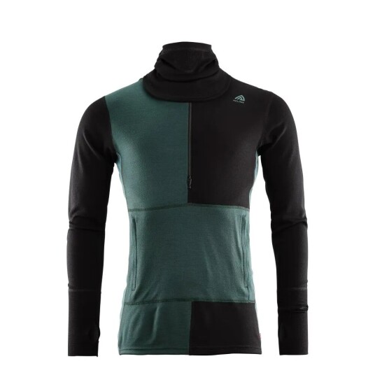 Aclima WarmWool Hoodsweater w/zip (M) herre Str. 2XL