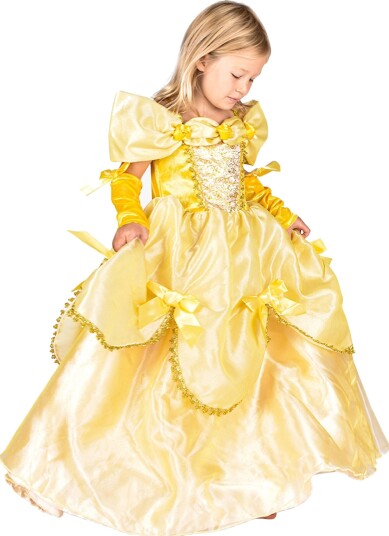 Den Goda Fen Prinsessekjole 98–104cm Gul Den Goda Fen Prinsessekjole 98–104cm Gul