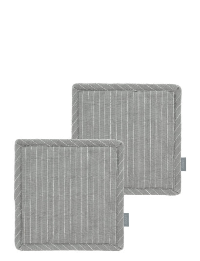 Södahl Grydelapper Line 2 Stk. - Grey - 20X20CM 20 Södahl Grydelapper Line 2 Stk. - Grey - 20X20CM 20