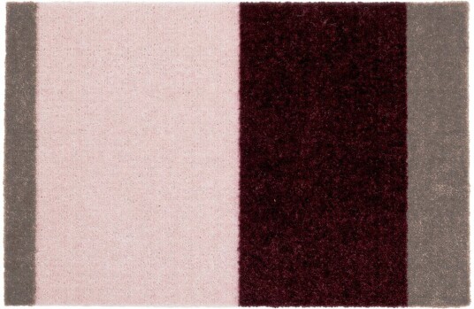 tica copenhagen Stripes dørmatte horisontal Bordeaux rose sand 40x60 cm tica copenhagen Stripes dørmatte horisontal Bordeaux rose sand 40x60 cm