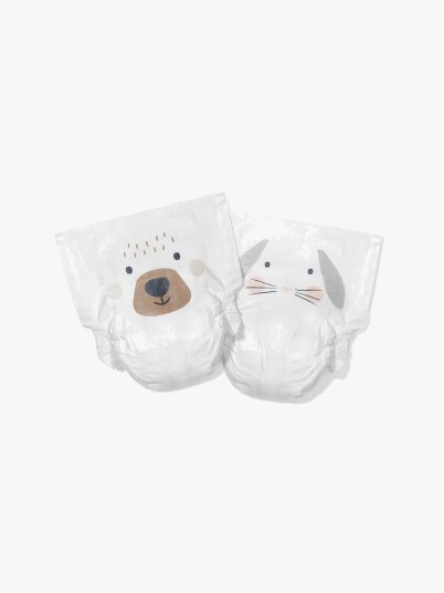 Kit & Kin Eco Nappies White 2 4 8kg Kit & Kin Eco Nappies White 2 4 8kg
