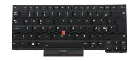 Lenovo Chicony - Brbart tastatur - til utskifting - Nordisk - Svart