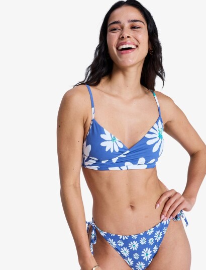Roxy Pt Essentials Wrap Bra Blue S Roxy Pt Essentials Wrap Bra Blue S